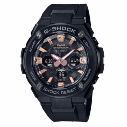 Casio G-Shock GST-S310BDD-1 G-Steel with Natural Diamonds and Multi-Faceted Glass Men Watch